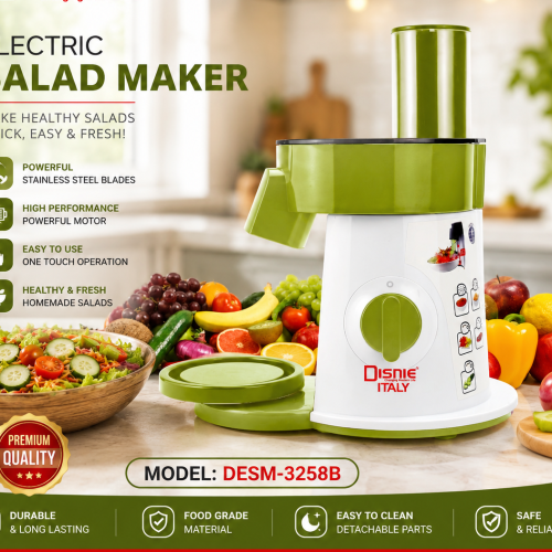 Disnie DESM-3258B Food Processor | Electric Vegetable &amp;amp;amp;amp; Salad Cutter
