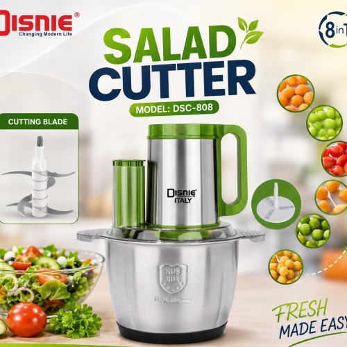 Disnie 8-in-1 DSC-808 Salad Cutter &amp;amp;amp;amp;amp; Food Chopper 3.5L