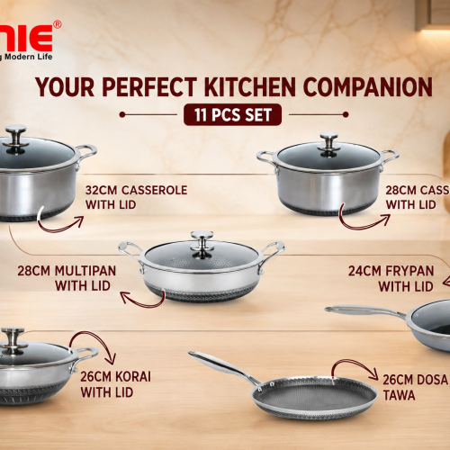 Disnie 11 Pcs SUS 316 Honeycomb Cooking Set