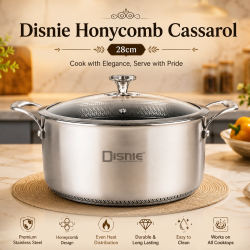 Disnie 28cm SUS 316 Honeycomb Casserole With Lid